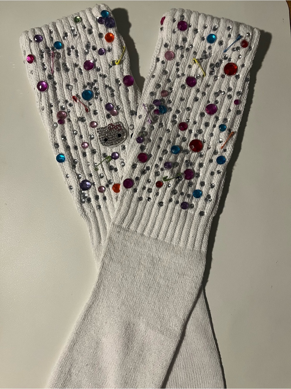 Embellished Slouch Socks